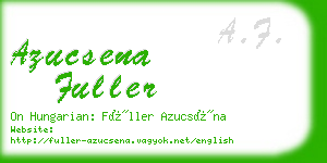 azucsena fuller business card